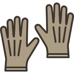 Leather gloves icon