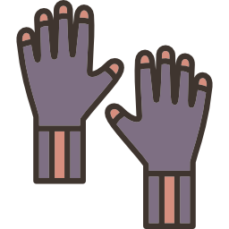 Wool gloves icon