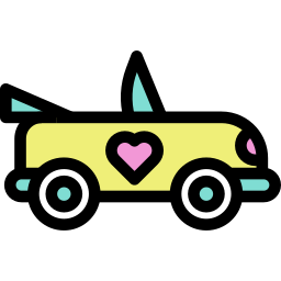 Wedding car icon