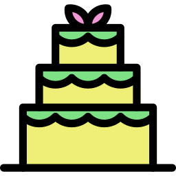 Wedding cake icon