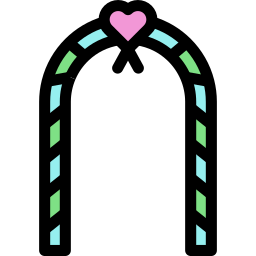 Wedding arch icon