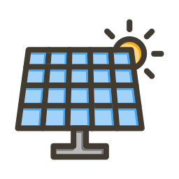 painéis solares Ícone