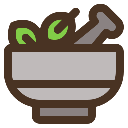 Herbal treatment icon