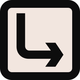 Down right arrow icon