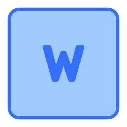 文字w icon