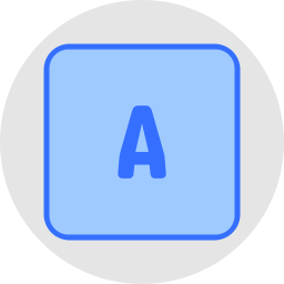 Letter a icon