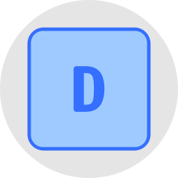 Letter d icon