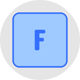 文字f icon