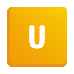 Letter u icon