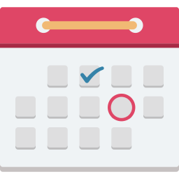 Wall calendar icon