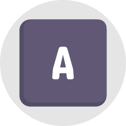 Letter a icon