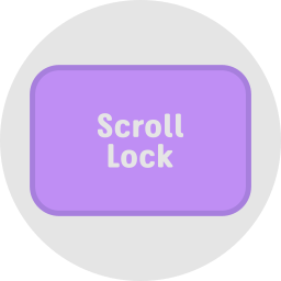 Scroll lock icon