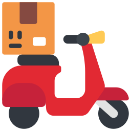 Delivery bike icon