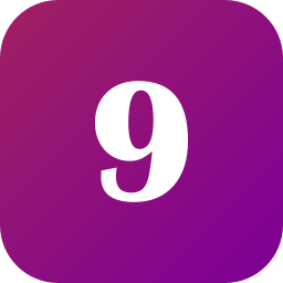 Number 9 icon