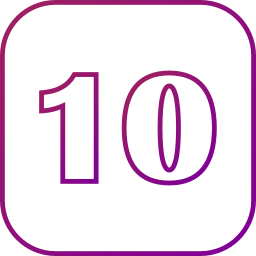 Number 10 icon