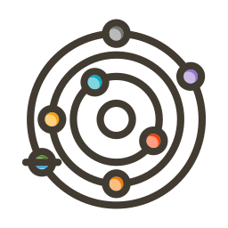 sistema solar Ícone
