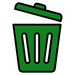 Trash bin icon