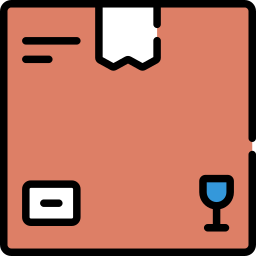 Shipping box icon