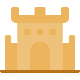 Sand castle icon