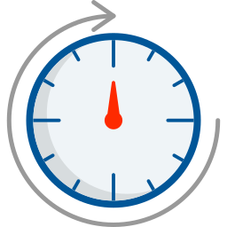 Round clock icon