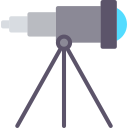 télescope Icône