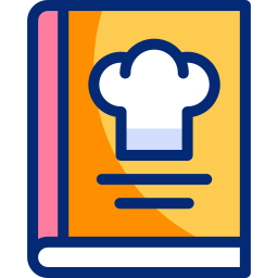 libro di cucina icona