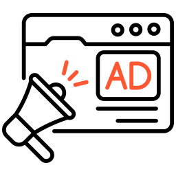 Web advertising icon