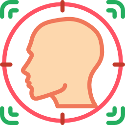 la reconnaissance faciale Icône