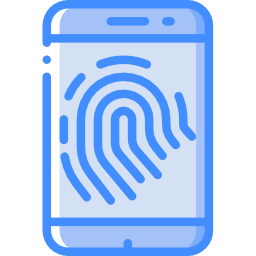 Fingerprint scan icon