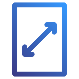 Screen resolution icon