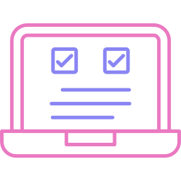 Electronic voting icon