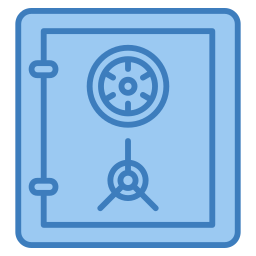 Bank safe icon