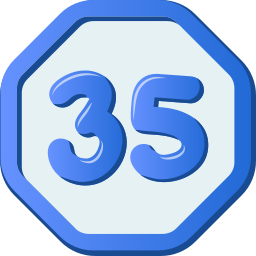 Thirty five icon