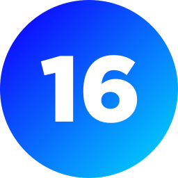 Number 16 icon