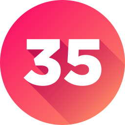 Thirty five icon