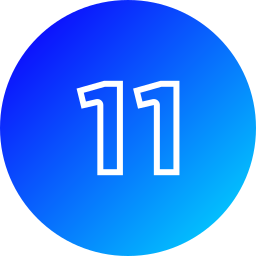 Number 11 icon