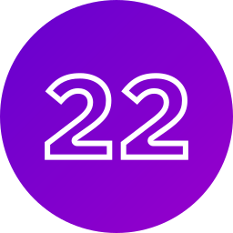 número 22 Ícone