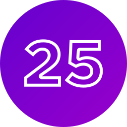 número 25 Ícone