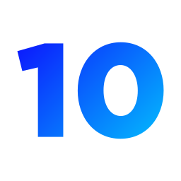 numero 10 icona