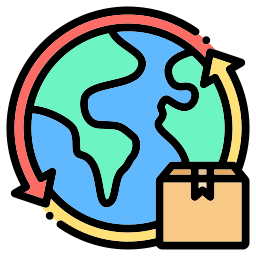 Worldwide shipping icon