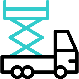plate-forme élévatrice à ciseaux Icône