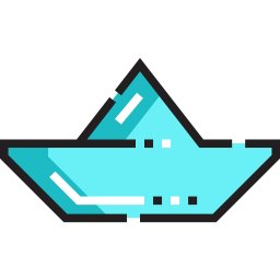 Paper boat icon