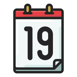 Calendar date icon