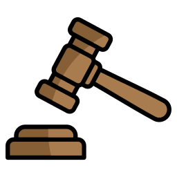 Legal hammer icon