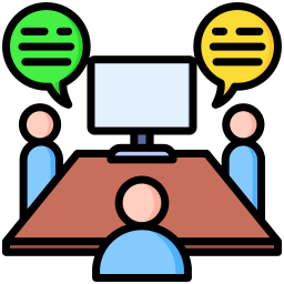 Team meeting icon