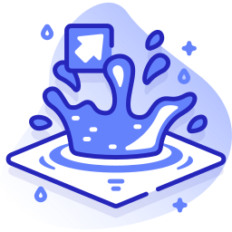 Water splash icon