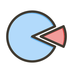 Pie graphic icon