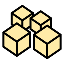 Sugar cubes icon