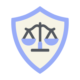 Protection law icon