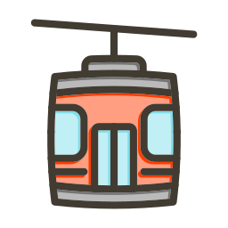 Cable car cabin icon